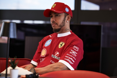 HAMILTON Lewis (gbr), Scuderia Ferrari SF-25, portrait during the 2025 Formula 1 Lenovo Hungarian Grand Prix, 14th round of the 2025 FIA Formula One World Championship from August 1 to 3, 2025 on the Hungaroring, in Mogyorod, Hungary - Photo Xavier Bonilla / DPPI